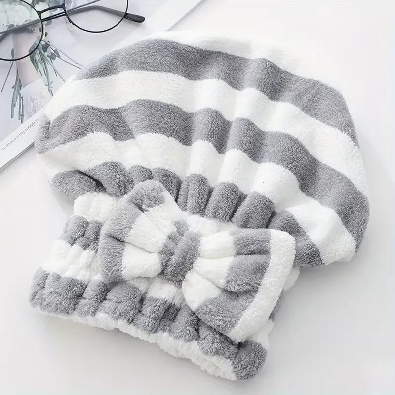 Touca de Banho Essency™ - Ultra Absorvente para Secagem Rápida!