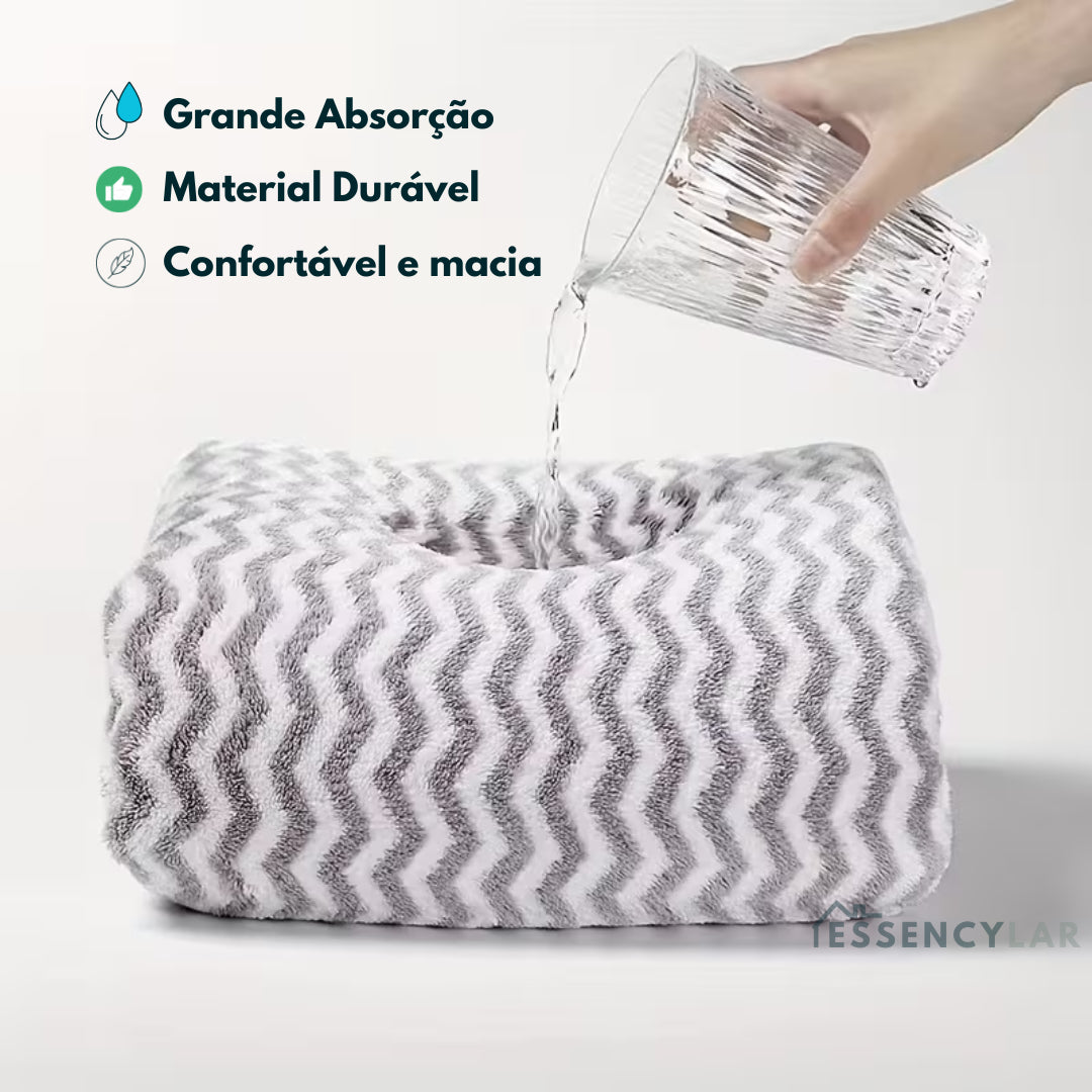 Touca de Banho Essency™ - Ultra Absorvente para Secagem Rápida!