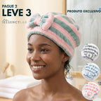 Touca de Banho Essency™ - Ultra Absorvente para Secagem Rápida!