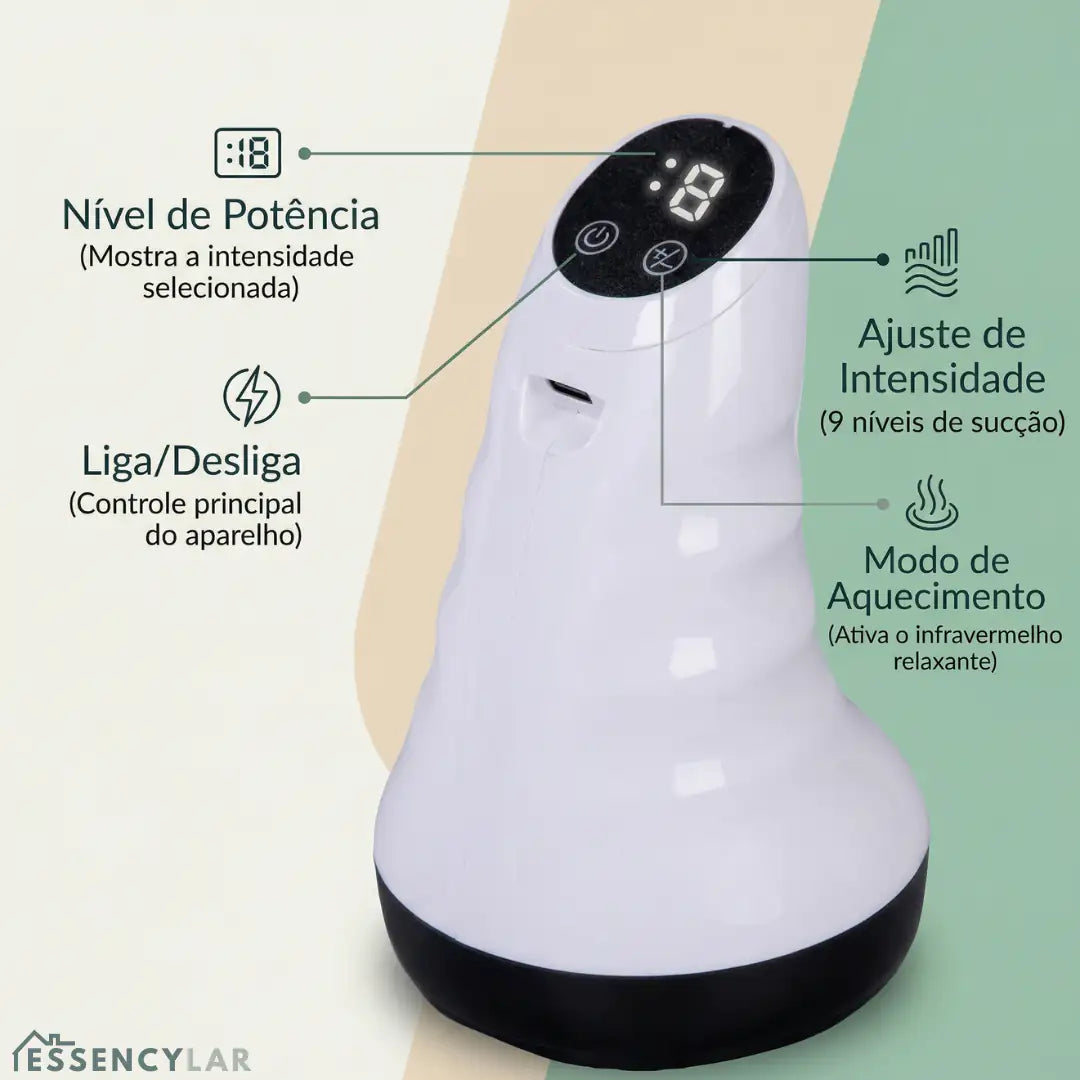 EssencyVac™ - Reduza Flacidez e Ative a Circulação com Tecnologia de Sucção Inteligente