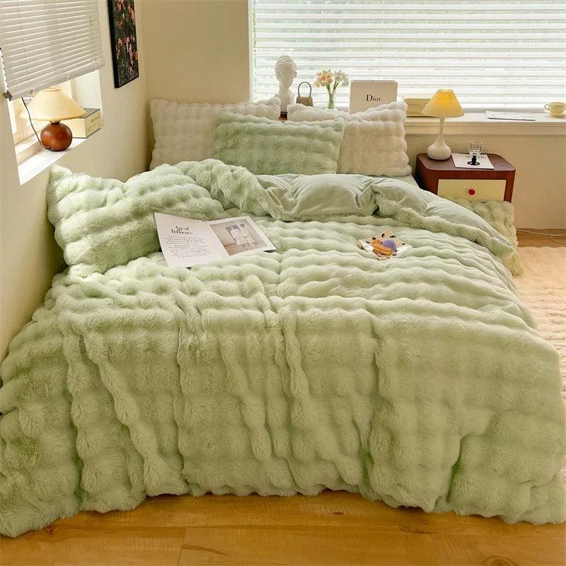 VelourSleep Essency® – Jogo de Cama Ultra Aconchegante com Toque Aveludado