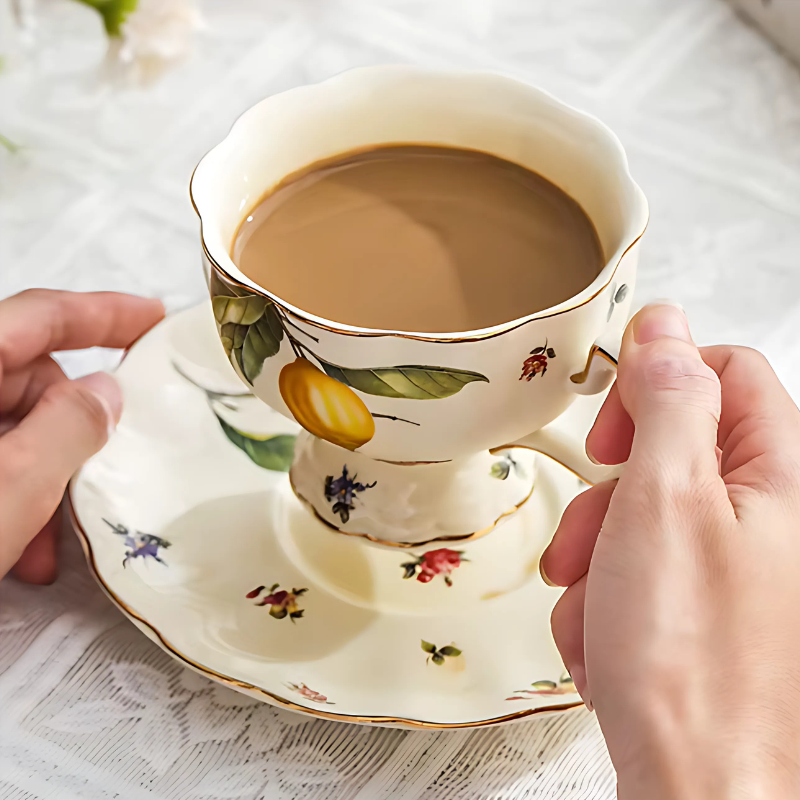 PorcelaElegance Essency® – Conjunto Premium de Chá e Café com Bule