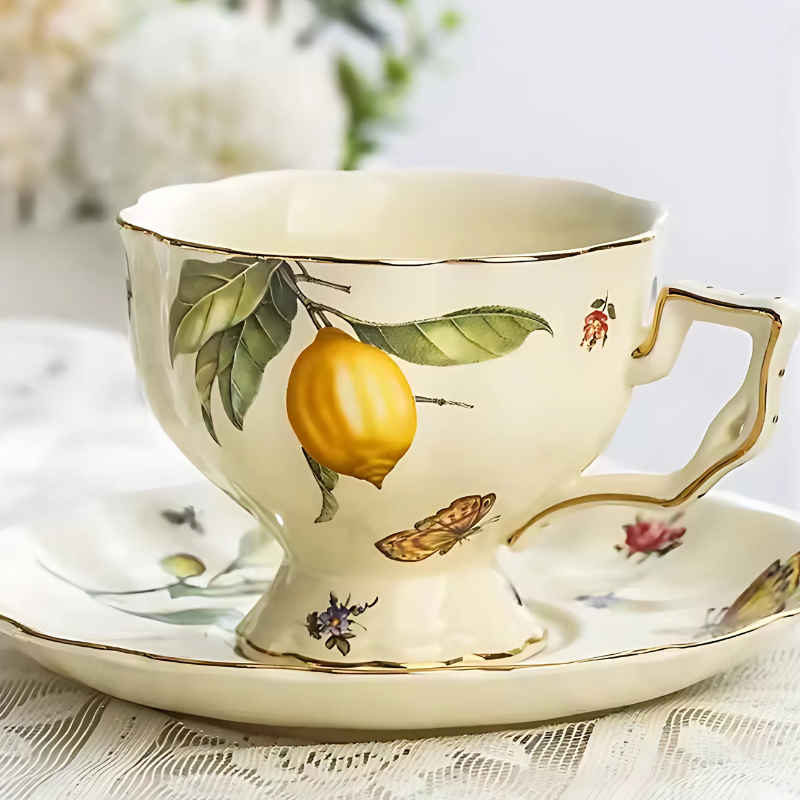 PorcelaElegance Essency® – Conjunto Premium de Chá e Café com Bule