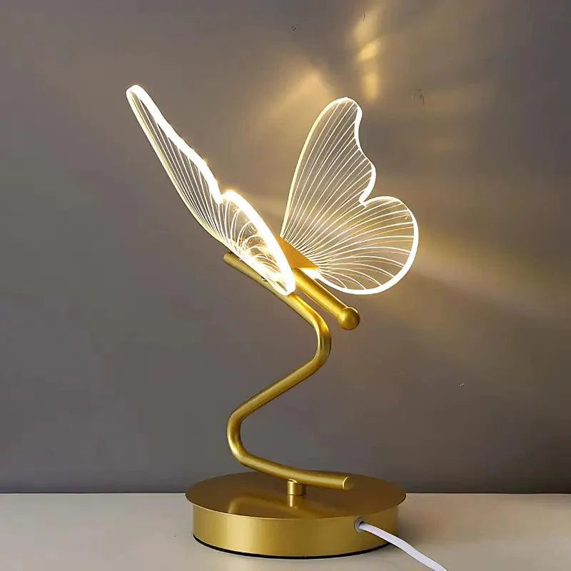 ButterflyGlow Essency® – Abajur Luminária de Mesa com Luz Decorativa