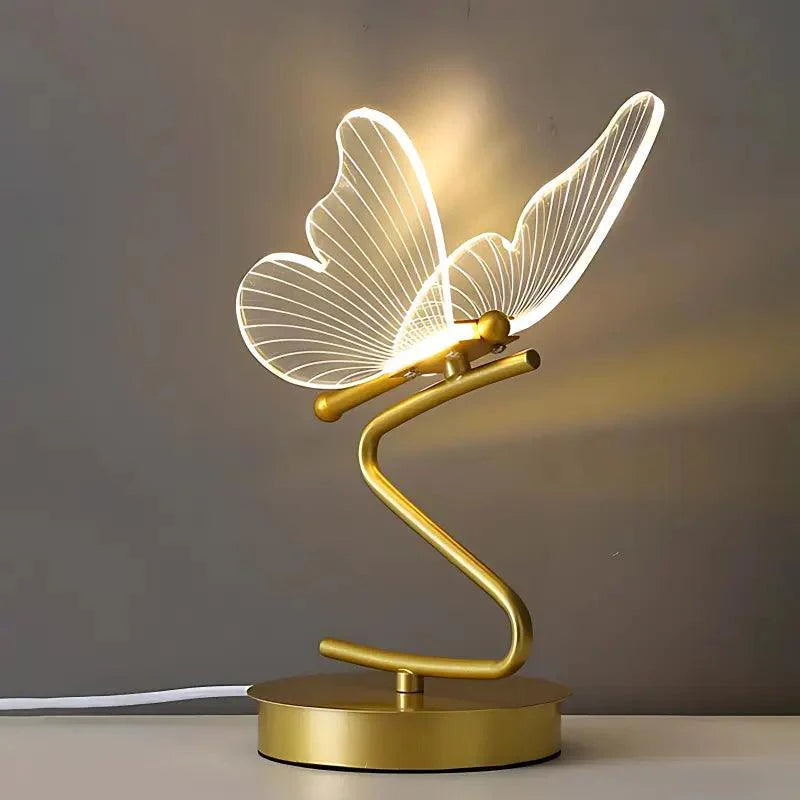 ButterflyGlow Essency® – Abajur Luminária de Mesa com Luz Decorativa